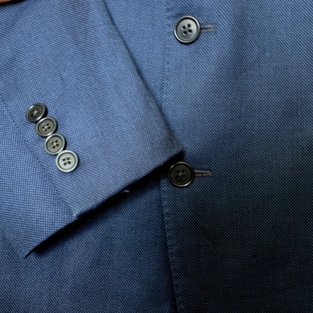 Brooks Brothers Explorer Regent Fit Navy Blue Wool Blend Blazer Sport Coat 42S